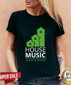 Funny House Music Higher And Higher V-neck