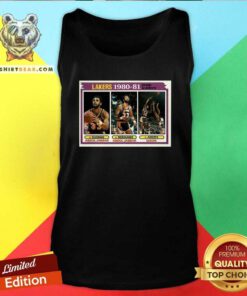 Good Kareem Abdul Jabbar 1981 82 Tops 55 Lakers Tank Top - Design by Teeshirtbear.com