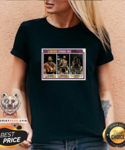Good Kareem Abdul Jabbar 1981 82 Tops 55 Lakers V-neck - Design by Teeshirtbear.com