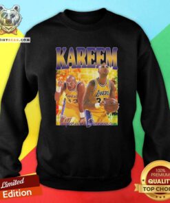 Grateful Kareem Abdul Jabbar Tee Sweatshirt - Design by Teeshirtbear.com