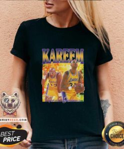 Grateful Kareem Abdul Jabbar Tee V-neck - Design by Teeshirtbear.com