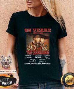Hot 65 Years 1956 2021 The Searchers Signatures V-neck