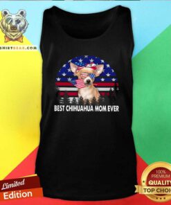 Hot Best Chihuahua Mom Ever American Flag Vintage Tank Top - Design by Teeshirtbear.com