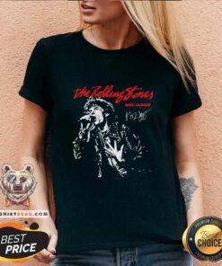 Hot The Rolling Stones Mick Jagger Signature V-neck
