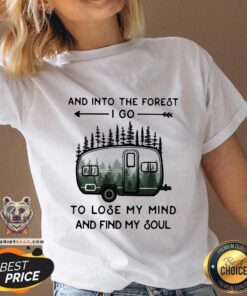 Into The Forest To Lose My Mind And Find My Soul 14 V-neck - Design by Teeshirtbear.com