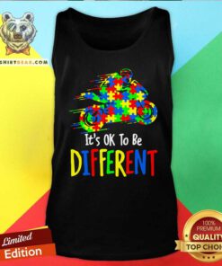 It Is Ok To Be Different 9 Autism Awareness Tank Top - Design by Teeshirtbear.com
