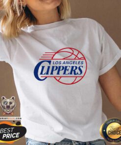 Los Angeles 10 Clippers Basketball Team V-neck - Design by Teeshirtbear.com