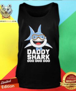 Lovely Daddy Shark Doo Doo Doo Tank Top - Design by Teeshirtbear.com