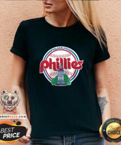 Lovely Philadelphia Phillies Gray Cooperstown Collection Forbes Team V-neck - Design by Teeshirtbear.com