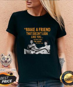 Nice Make A Friend You Might Change The World Kareem Abdul Jabbar V-neck - Design by Teeshirtbear.com