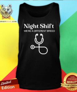 Night Shift 5 Stethoscope Tank Top - Design by Teeshirtbear.com