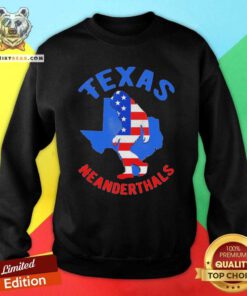 Official Bigfoot American Flag Texas Neanderthal Sweatshirt - Design by Teeshirtbear.com
