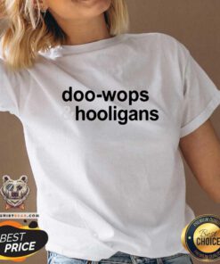Original Doo Wops And 6 Hooligans V-neck - Design by Teeshirtbear.com