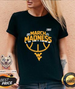 Original West Virginia Mountaineers 2021 March Madness Bound Ticket V-neck