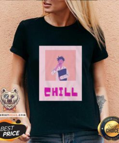 Premium Aesthetic Skater Chill V-neck - Design by Teeshirtbear.com