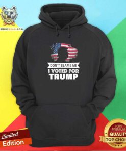 Premium Do Not Blame Me I Voted For Trump American Flag 2024 Hoodie - Design by Teeshirtbear.com