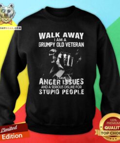 Pretty I Am A Grumpy Old Veteran I Have Anger Issues Sweatshirt