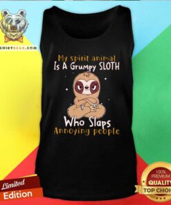 Pretty My Spirit Animal Is A Grumpy Sloth Who Slaps Annoying People Tank Top