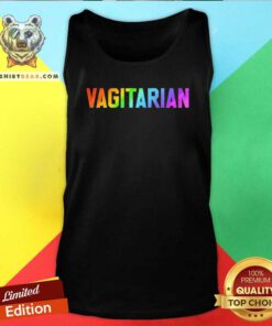 Pretty Vagitarian Tank Top - Design by Teeshirtbear.com