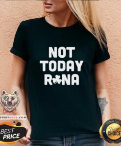 St Patricks Day 4 Not Today Rona V-neck - Design by Teeshirtbear.com