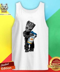 Top Baby Groot Hugs Dutch Bros Tank Top - Design by Teeshirtbear.com
