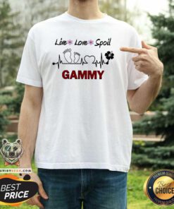 Awesome Live Love Spoil Gammy Heartbeat Shirt