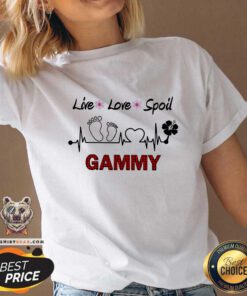 Awesome Live Love Spoil Gammy Heartbeat V-neck