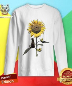 Beautiful Cat And Sunflower Sweatshirt