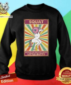 Colorful Unicorn Squat Because No One Raps About Little Butts Sweatshirt