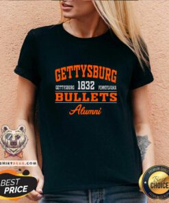 Cool Gettysburg Bullets Alumni 1832 Pennsylvania V-neck