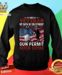 Cool I Am A Veteran Gun Permit Sweatshirt