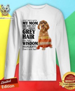 Cute Do Not Mess With My Mom She Has Wisdom Vizsla Sweatshirt