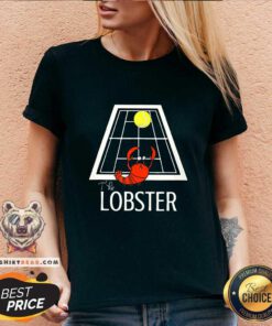 Cute The Lobster Play Tennis V-neck