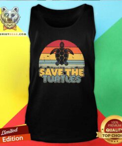 Good Save The Turtles Retro Vintage Version Tank Top