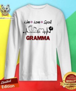 Grateful Live Love Spoil Gramma Heartbeat Sweatshirt