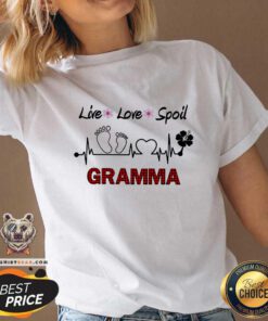 Grateful Live Love Spoil Gramma Heartbeat V-neck