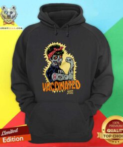 Hot Vaccinated Zombie Rosie Girl Power Feminist Goth Hoodie