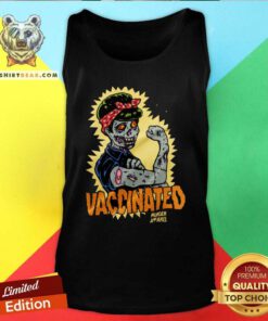 Hot Vaccinated Zombie Rosie Girl Power Feminist Goth Tank Top