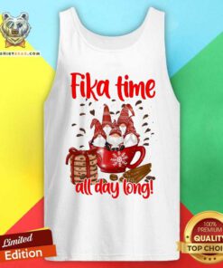 Lovely Gnomes Fika Time All Day Long Tank Top
