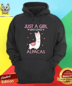 Lovely Just A Girl Who Loves Alpacas Hoodie