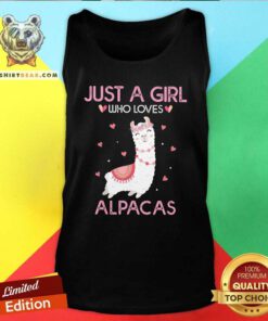 Lovely Just A Girl Who Loves Alpacas Tank Top