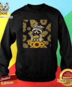 Lovely Racoon Sunflower Sweatshirt