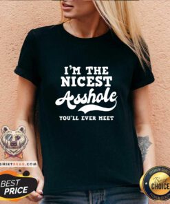 Nice I Am The Nicest Asshole You Will Ever Meet V-neck