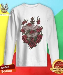 Nice Ramble On Rose Dead Inspired Womens Racerback Sweatshirt