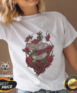 Nice Ramble On Rose Dead Inspired Womens Racerback V-neck