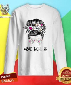 Official Bun Hair Sunglasses Headband Rad Tech Life Sweatshirt