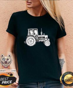Original Belarus Tractor Agriculture Farming V-neck
