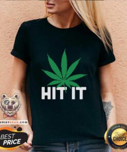 Premium Weed Hit It V-neck