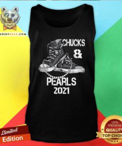 Pretty Grey Chucks And Pearls 2021 Tank Top