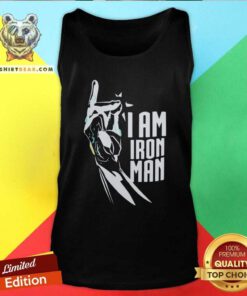 Pretty I Am Iron Man Gauntlet Tank Top